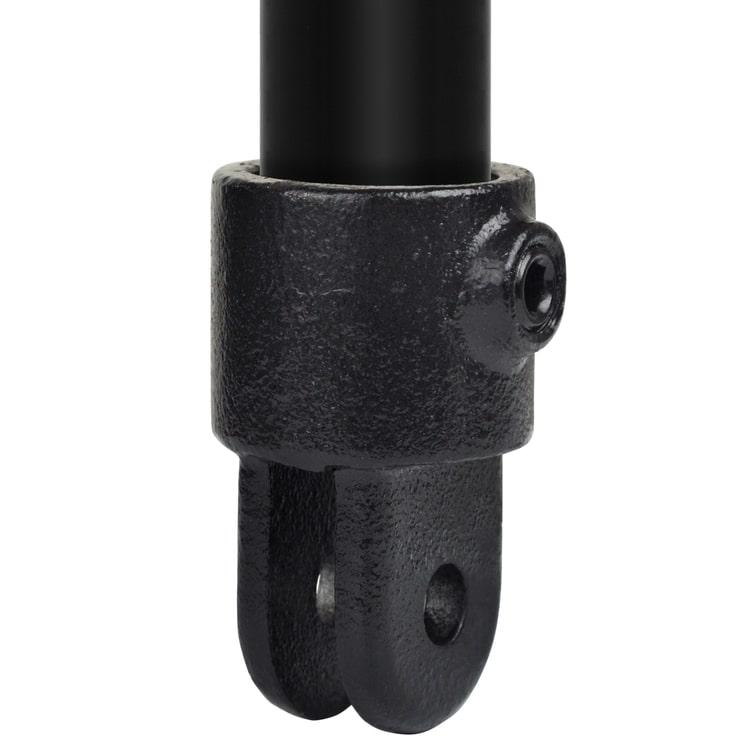 Buiskoppeling Huls t.b.v. scharnierstuk - zwart-D / 42,4 mm
